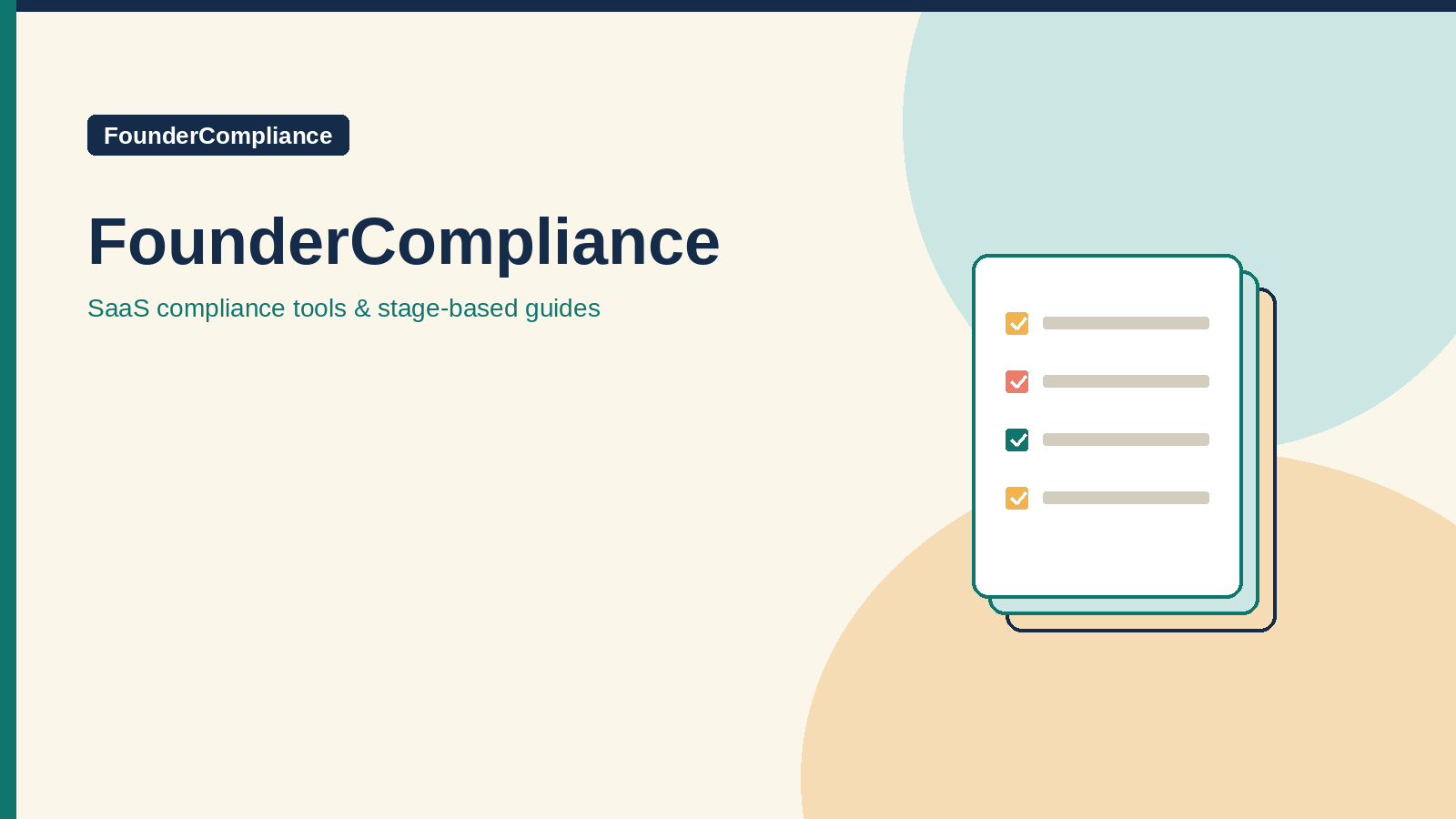 FounderCompliance — SaaS compliance tools and stage-based guides