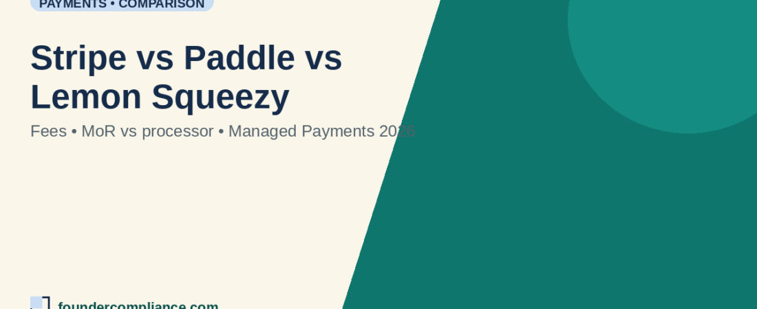 Stripe vs Paddle vs Lemon Squeezy: Fees & MoR (2026)