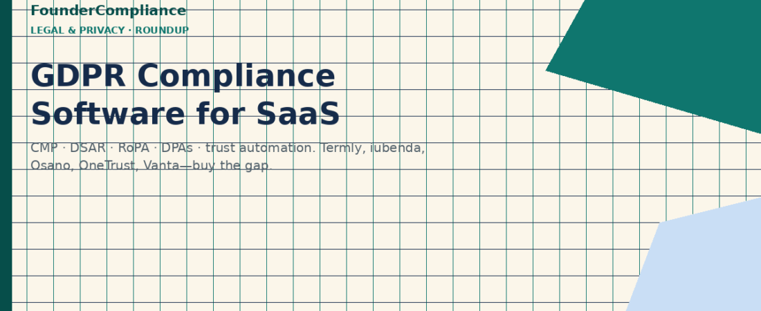 GDPR Compliance Software for Small SaaS (2026)
